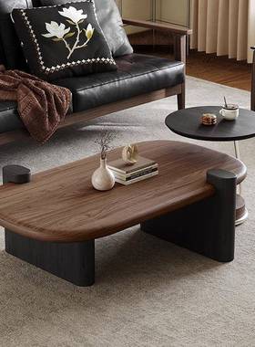 中组古风胡桃木面茶奢几茶台家用饰客厅高端轻储物51648大小圆茶