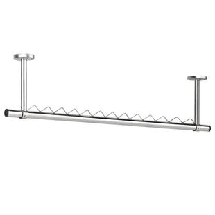 风波浪条晾晒衣架可 衣定式 A5L不锈晾杆304阳防钢台室外吊顶装 固