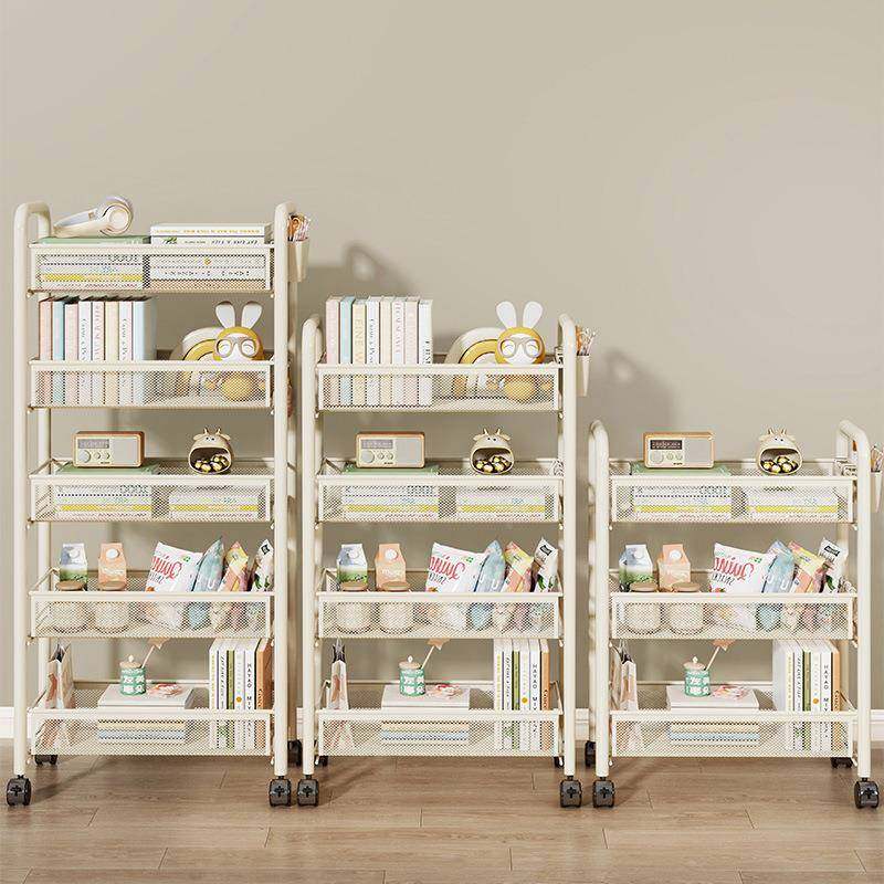 宿舍轮小纳推车置寝物架室书桌下小书架可LI154586移动带零食多层