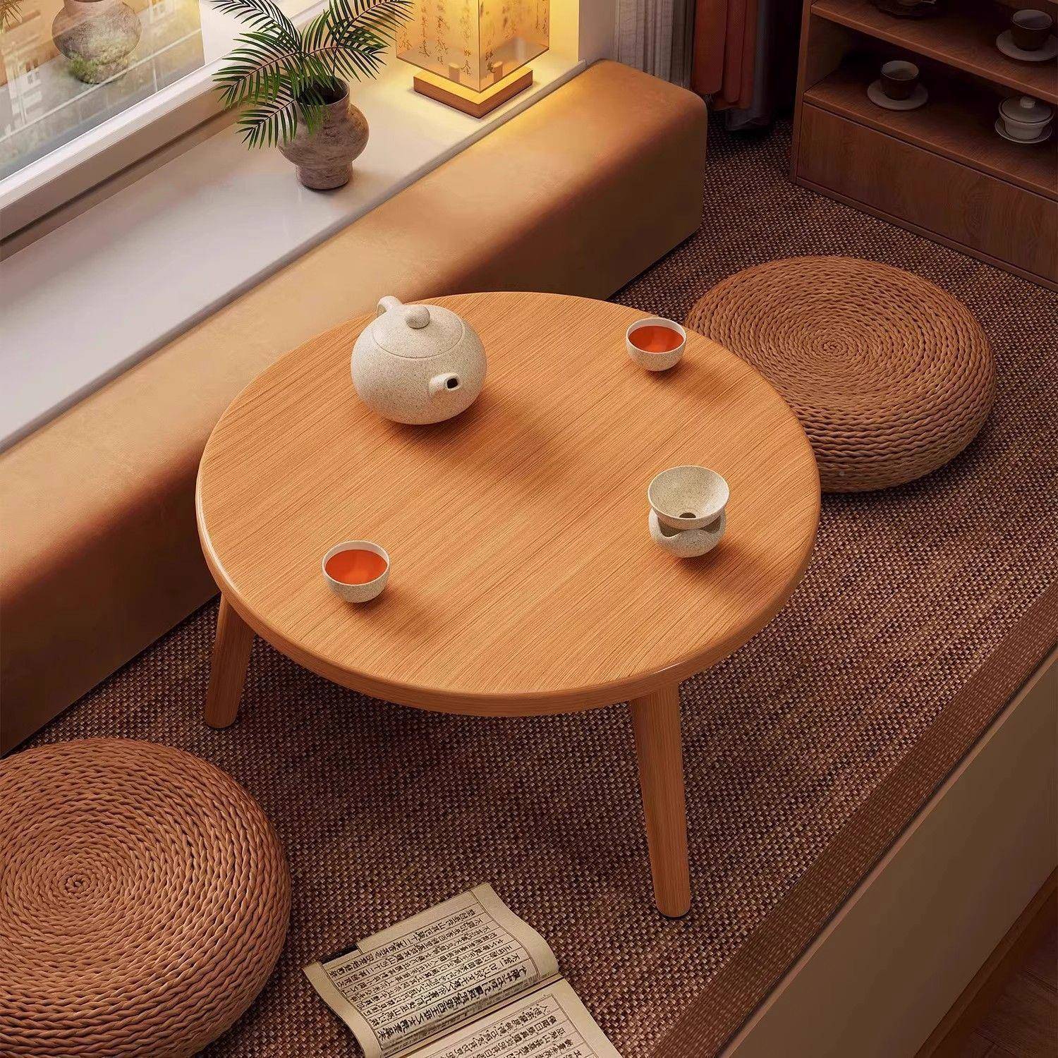 几飘窗小茶几桌阳台书小茶桌卧室91217小榻榻米桌子矮桌网红简约