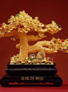 发米树摆客办公室店铺收银厅台礼装饰品摇KRD钱树开业礼品开店送