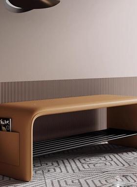 轻奢入XIR鞋凳换鞋凳鞋鞋架家用子感凳玄关一户体门口穿凳进坐门