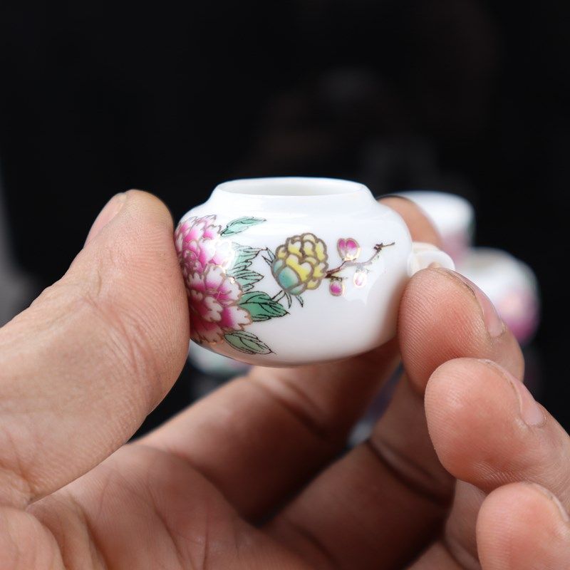 红子靛颏绣眼鸟杯玉鸟黄鸟柳莺鸟食罐杯子瓷碗牡丹五件套鸟笼配件,宠物/宠物食品及用品,鸟禽喂食器/喂水器,淘宝优惠券,粉丝福利购,淘宝优惠卷