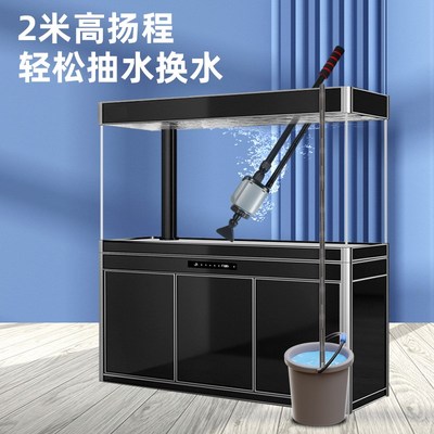鱼缸换水器电动吸便器洗沙换水过滤吸鱼粪抽水泵鱼缸清洗清洁神器