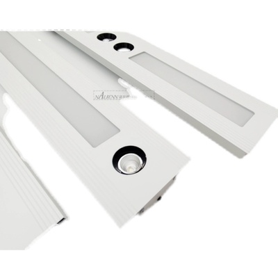 诺贝恩集成铝扣板蜂窝大板吸顶灯100*600 延伸格栅型材射灯筒灯