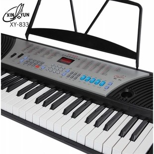 新韵833电子琴54标准钢琴键成人儿童初学入门教学XY833电子琴