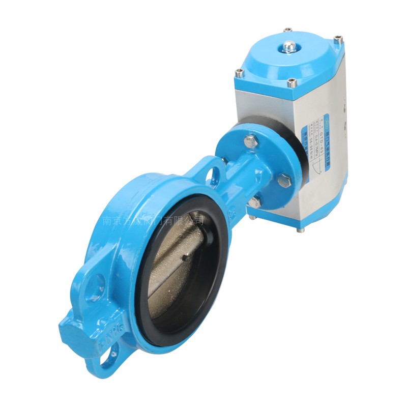 气动蝶阀 D671X 对夹式气动蝶阀 DN40 50 65 80 100 125 150 200