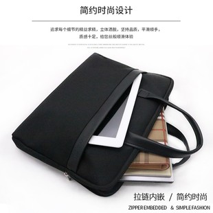 定制公文包文件袋布手提印logo大容量资料帆布男防水会议商务办公