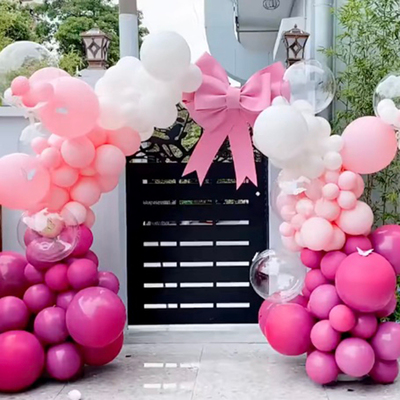 红色巨型大号蝴蝶结泡沫海绵纸DIY材料包气球拱门开业店铺装饰品