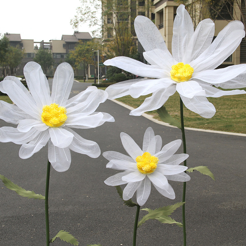 新款婚庆雏菊手工纸花丝网花橱窗装饰道具纱花场景布置婚礼路引花,节庆用品/礼品,婚庆绢花,淘宝优惠券,粉丝福利购,淘宝优惠卷