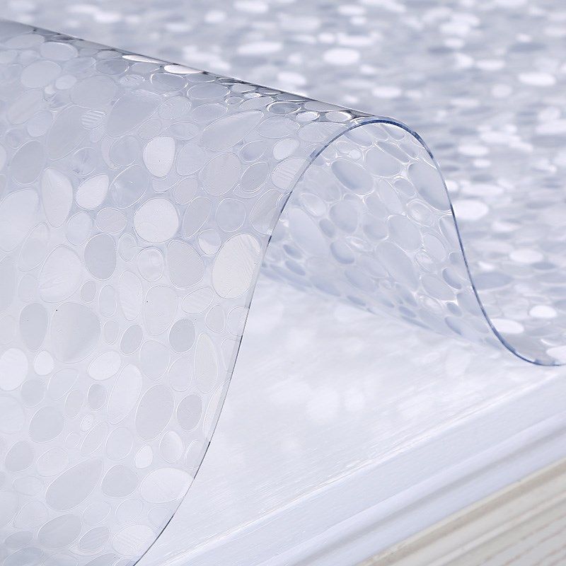 鹅卵石透明pvc无味软玻璃茶几桌布防水防油免洗防烫餐桌垫桌面垫