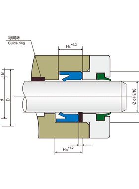 IDU/YXd190/195/200*206/211/216*18液压小d油封轴用密封圈聚氨酯