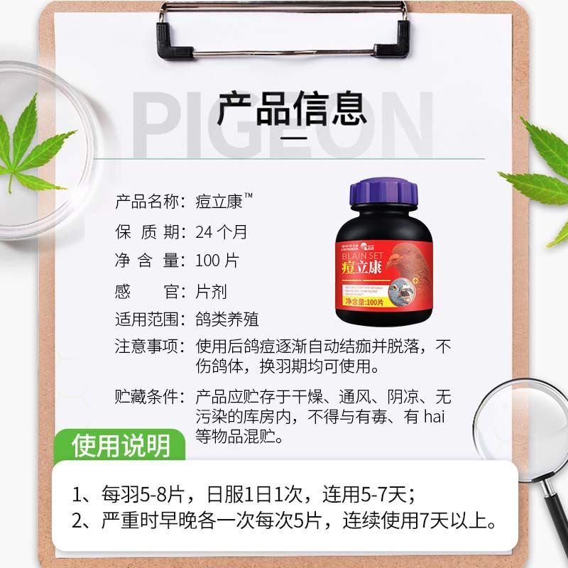 痘立康鸽子用品大全常见病非鸽子药特效鸽痘赛鸽信鸽鸽痘净专用药