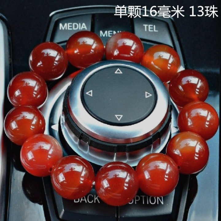 档位珠饰品 天然红玛瑙手链小轿车档位佛珠 汽车内高档装饰品摆件