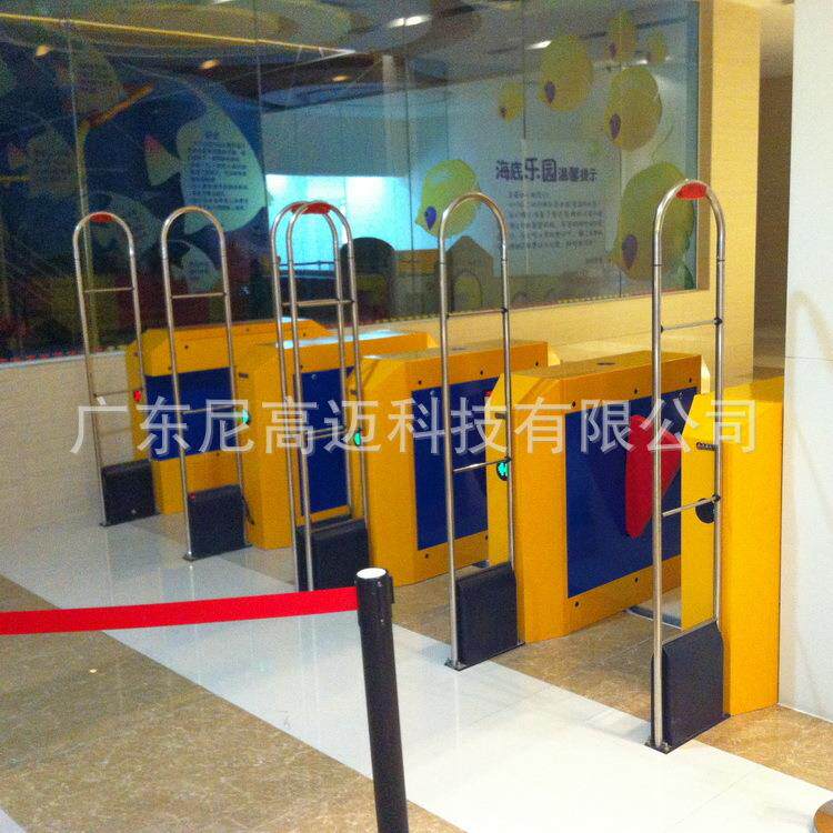 超市不锈钢烤漆摆闸机小区自动摆闸门人行通道智能卡考勤辊闸