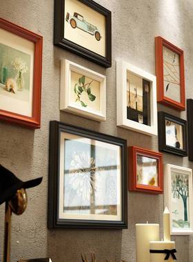 包邮马列维奇欧式实木相框墙创意照片墙