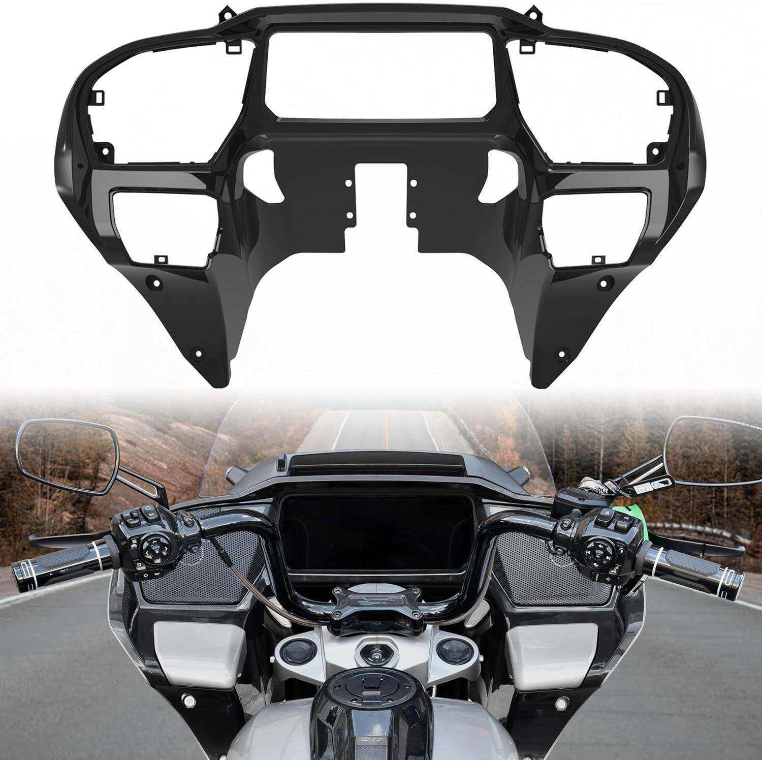 适用哈雷改装件HarleyCVORoadGlide24+款公路滑翔仪表台黑色