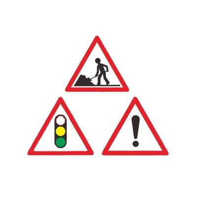 广东中援数码打印中心施工警示标志牌施工指示标识牌限速标志牌