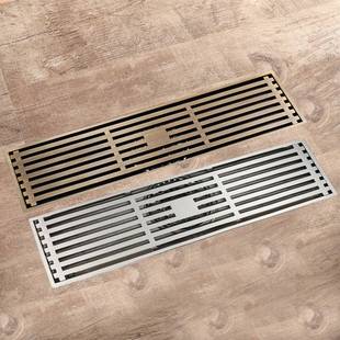 HIDEEP浴室配件30 8cm铜拉丝防臭地漏卫生间淋浴地漏HIDL085