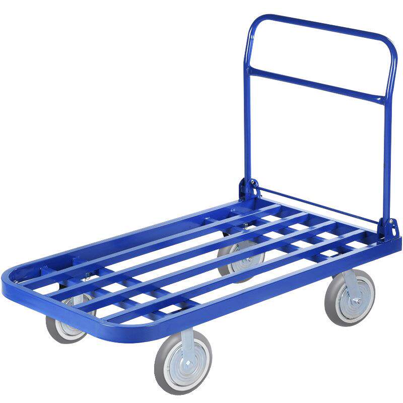 手推车折叠平板车静音推车拉货拖车重型轮搬运车仓库大号省力轮子