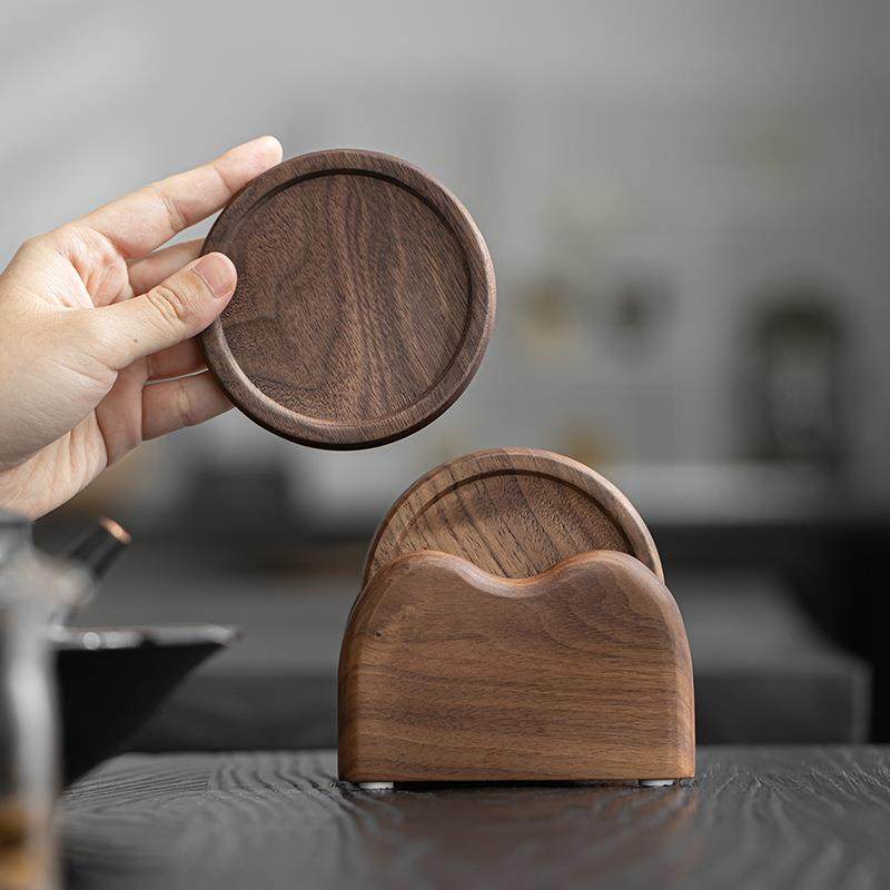 黑胡桃创意茶桌杯垫茶道实木隔热垫茶垫木杯垫家用茶具木质,纺织面料/辅料/配套,纺织机械配件,淘宝优惠券,粉丝福利购,淘宝优惠卷