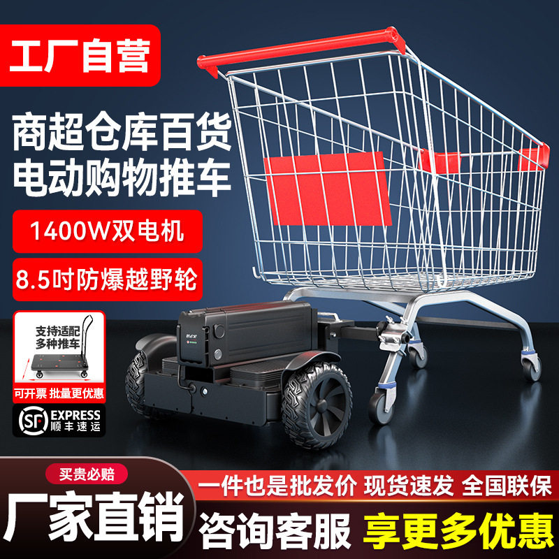 领奥电动小型购物车电商仓库超市拣货代步平衡车搬运神器工具车