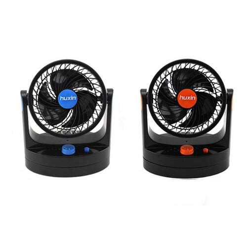 大号HX-506-12v24V小车车载摇头风扇可调速带开关