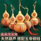 葫芦摆件天然特大葫芦五福带龙头门对门五帝钱玄关客厅真葫芦挂件