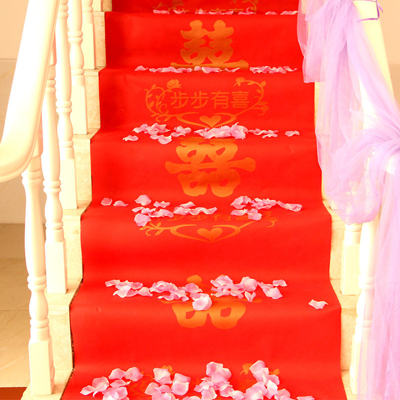 一世缘红地毯婚庆典礼喜宴公司开业一次性红地毯庆典场景布置迎宾