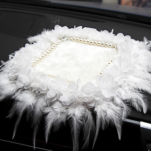 美夜思布长汽车防滑垫漂亮中控台耐磨置物垫车载用品女 珍珠新款