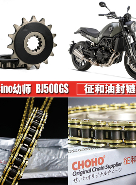 幼狮BJ500-E佂和油封链条链盘套装提速改装静音大小牙盘套链链轮