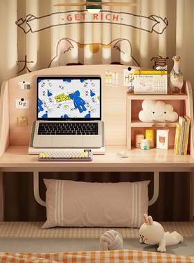 床上电脑桌大学生宿舍神器床头懒人书桌书架上铺下铺写字学习桌子