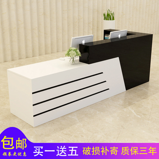 店奶茶店吧台桌收银台 前台接待台简约现代收银台柜台超市饭店服装