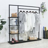 北欧服装 挂包衣服架 店展示架简约衣帽架铁艺挂衣架家用卧室落地式