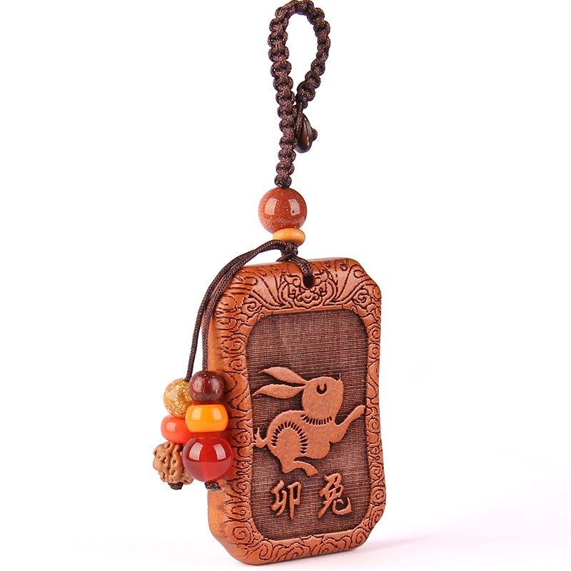 桃木十二生肖钥匙扣车挂鼠牛虎兔龙蛇马羊猴鸡狗猪精美浮雕挂件,家居饰品,木雕,淘宝优惠券,粉丝福利购,淘宝优惠卷