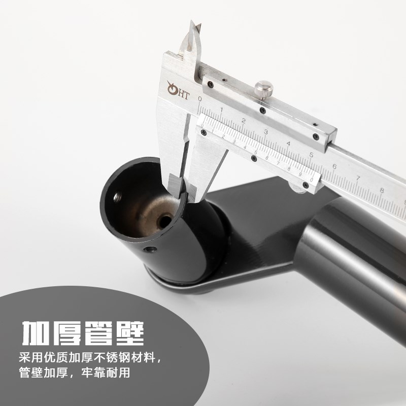 孔距56/76/96/1.16/1.76cm不锈钢斜拐脚玻璃门拉手有框实木门把手