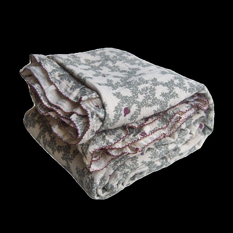 复古田园A类双层皱皱纱四件套双层纱春秋被子红石榴纯棉儿童床品,床上用品,床品套件/四件套/多件套,淘宝优惠券,粉丝福利购,淘宝优惠卷