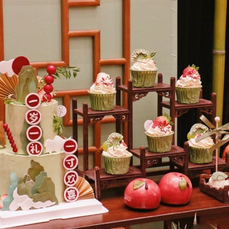 中式宋代木质甜品台摆件婚礼架子展示摆台摆盘点心糕点茶歇蛋糕台,节庆用品/礼品,装扮布置套餐,淘宝优惠券,粉丝福利购,淘宝优惠卷