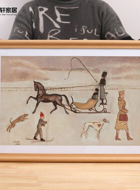 实木质画框装裱挂墙大相框定制水彩a3A4开8K订做外边框架任意尺寸