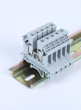 纯铜件2.5MM平方导轨式UK2.5b电压接线端子排UK-2.5N 不滑丝100只