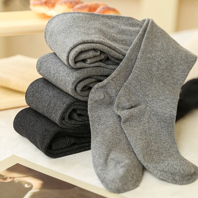 淡时光针织棉带脚型连裤袜女 春秋冬外穿格雷系灰色显瘦打底裤袜,女士内衣/男士内衣/家居服,连裤袜/打底袜,淘宝优惠券,粉丝福利购,淘宝优惠卷