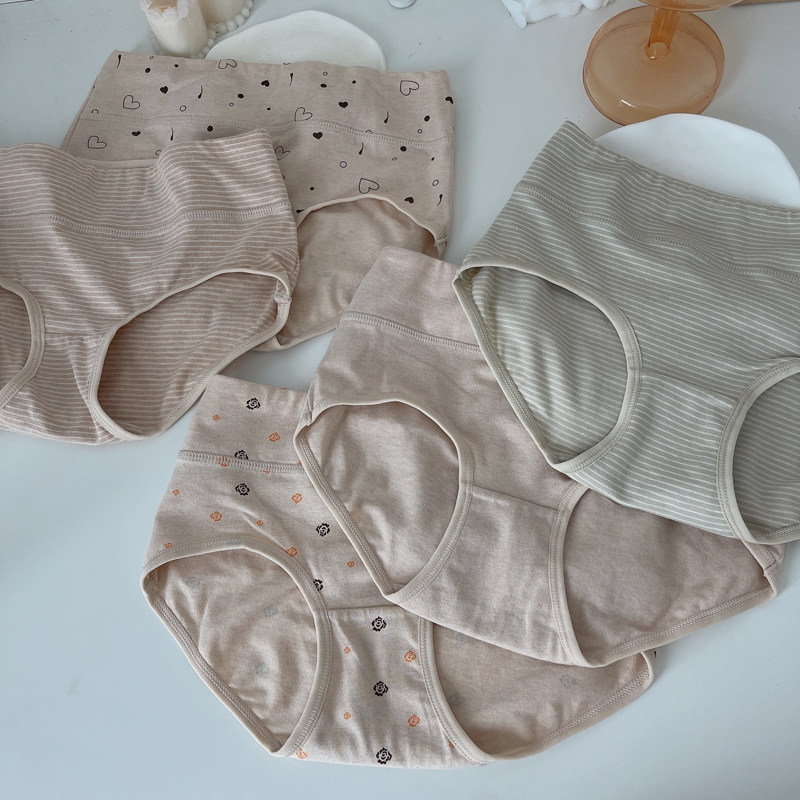 微风麦浪 简约素色内裤女士条纹碎花爱心包臀纯棉无痕大码三角裤,女士内衣/男士内衣/家居服,女三角裤,淘宝优惠券,粉丝福利购,淘宝优惠卷