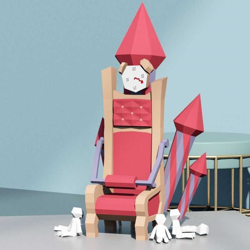第五人格狂欢之椅立体模型周边纸模DIY手工模型摆件3D纸模摆件