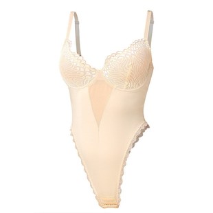 吊带连体塑身衣性感美体衣收腹塑形带钢圈无海绵罩杯美体内衣女