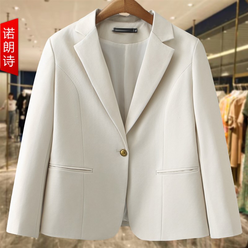 胖mm春季大码正肩显瘦西服高级感气质通勤外套遮肚子宽松正装上衣图片
