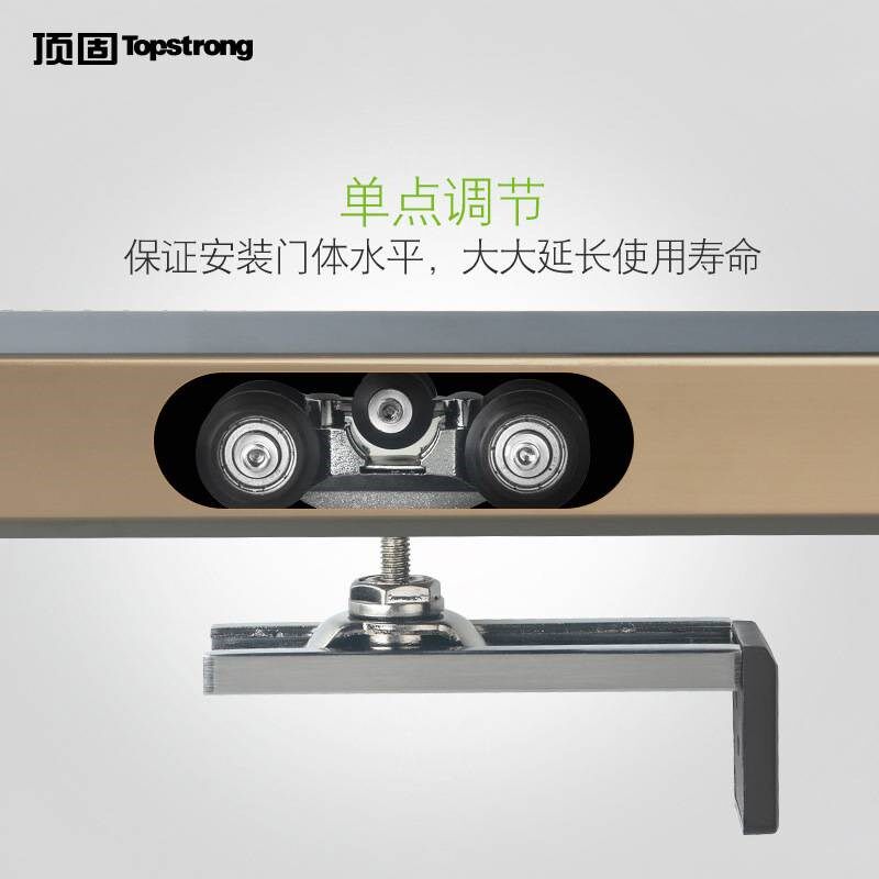 OQ5M 移门滑轮木门自清洁吊轨推拉门吊滑轮轨道 双边缓冲静音吊轮