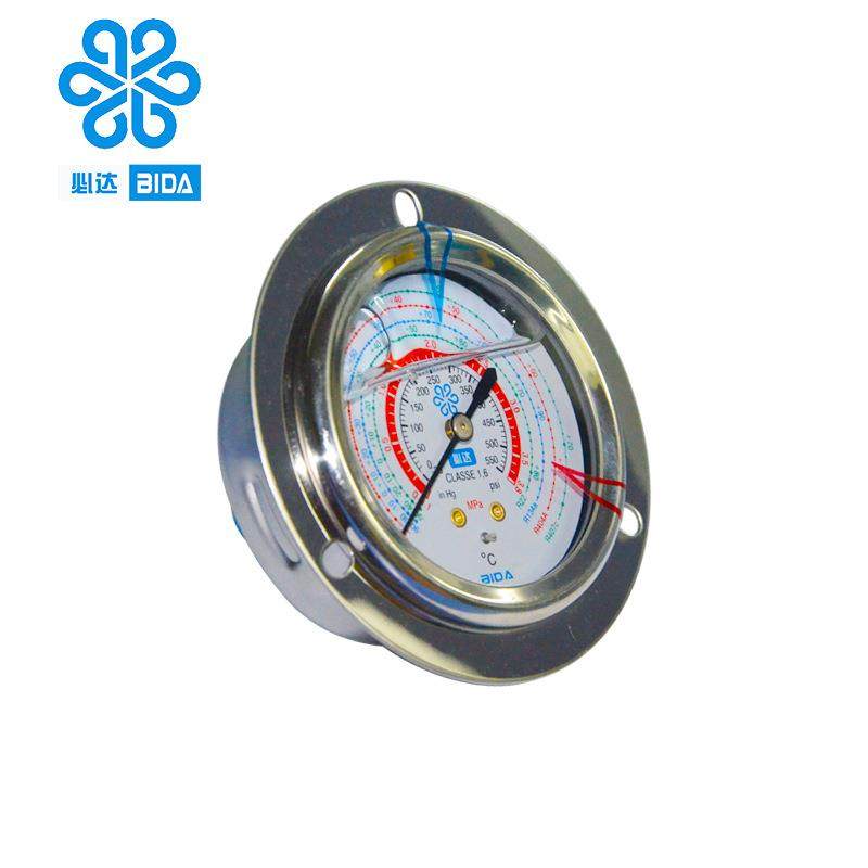 必氟达空调雪种表压加液加冷媒力表R22高压表高压低压油表空真压