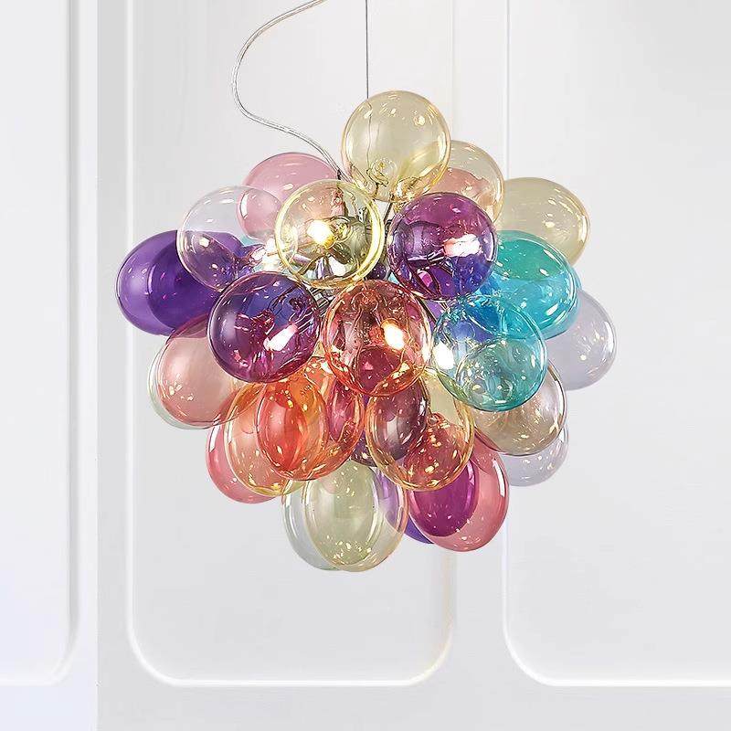 儿童房玻璃温灯装馨色客厅彩泡泡848吊灯装饰北欧风服店创意气球,家装灯饰光源,智能吊灯,淘宝优惠券,粉丝福利购,淘宝优惠卷
