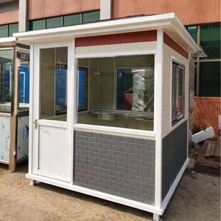 金厂属雕花板家现货户外停车收场费亭物业HL-汇伦门卫保安值班室