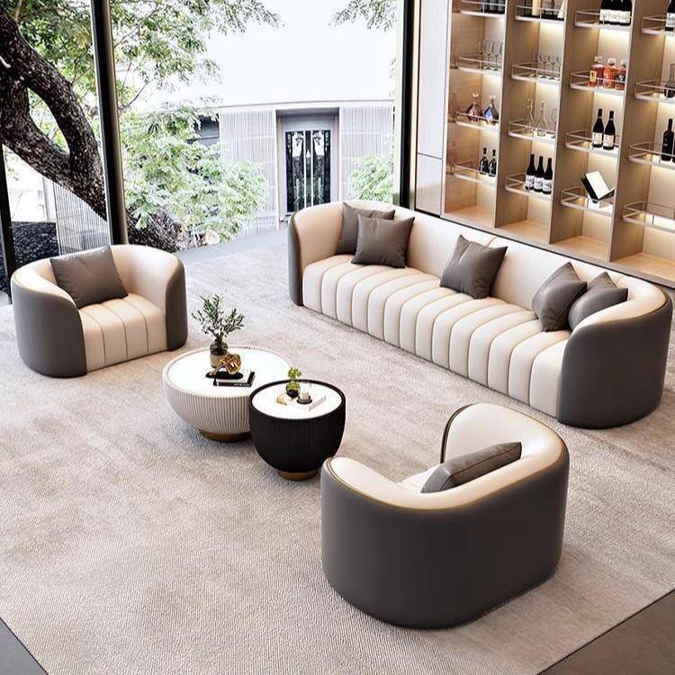 商务接沙发茶几组合轻楼处休闲办待MTA004-8公室酒店大堂会客售奢